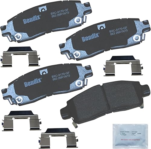 Miniatura 77 de Bendix Priority1 CFC154 - Juego de pastillas de freno de disco para Avanti II, Century, LeSabre, Regal, Riviera, chasis comercial, DeVille