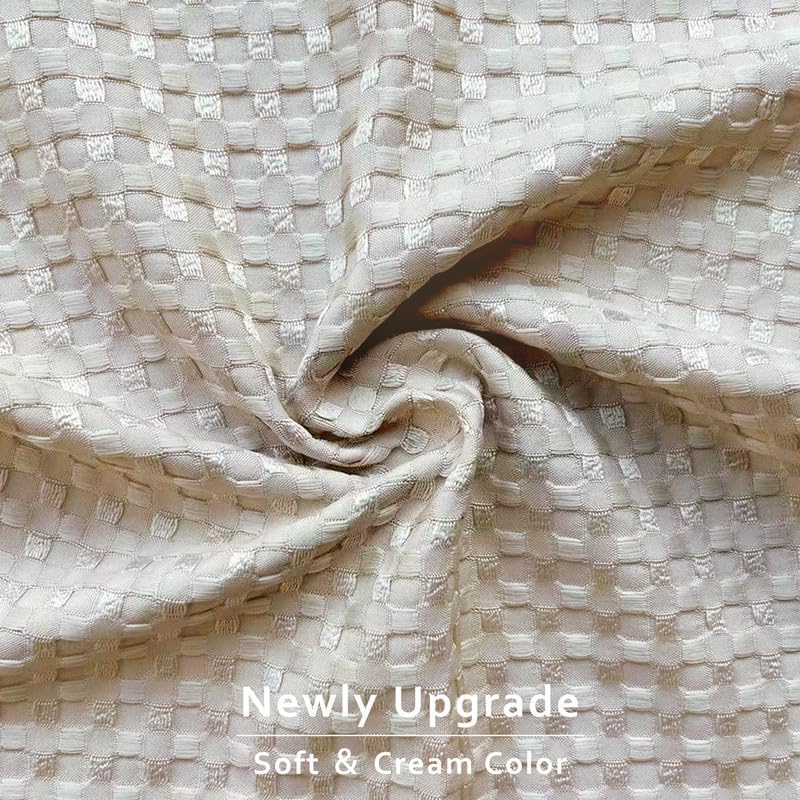 Miyepleatedwaffleweavebedskirttailoreddustruffle14inchdropeasyfitmachinewashablecreamqueen14drop  Urban Country Home Decor Miye pleated waffle weave bed skirt tailored dust ruffle 14 inch drop easy fit machine washable cream queen 14 drop  urban country home decor
