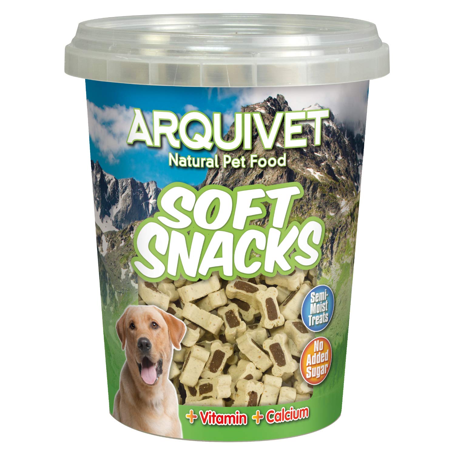 Arquivet Soft Snacks Huesitos Duo Cordero y arroz para Perro, 300 g (Paquete de 1)