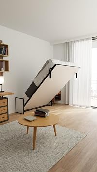 Morphy Studio Murphy Bed – Complete modular multi‑system (SizeFlex™ + TypeFlex™), space‑saving wall bed (140X200 cm, Vertical)