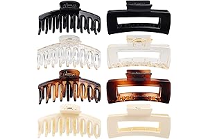 Laxizar Claw Clips for Thick Hair 8 Pack, Large Claw Hair Clips...