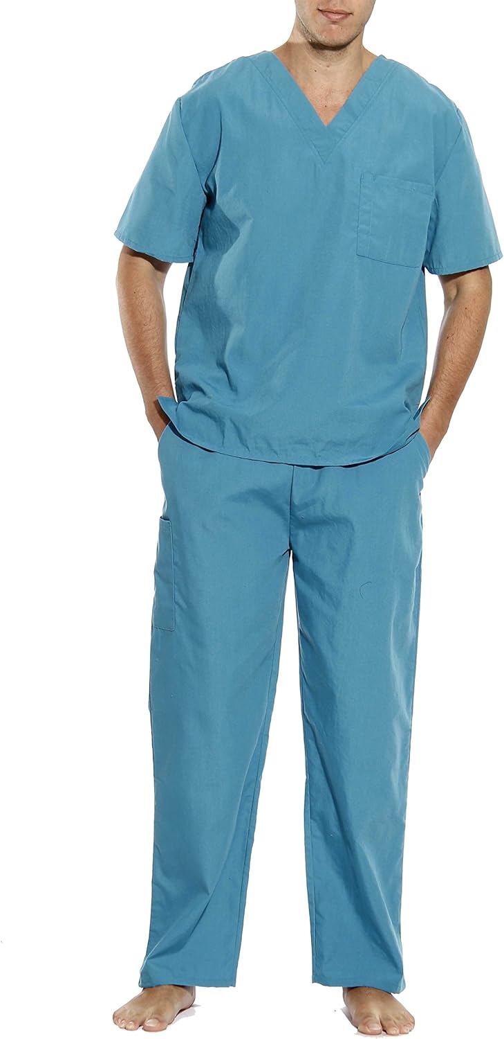 Tropi Mens Unisex Scrub Sets Medical Scrubs (V-Neck) : Clothing, Shoes & Jewelry