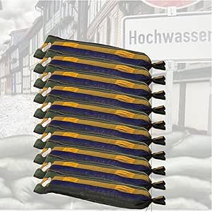 Riisoyu Sandsäcke 3 Stück - 19x120cm, Wiederverwendbar Für Hochwasserschutz