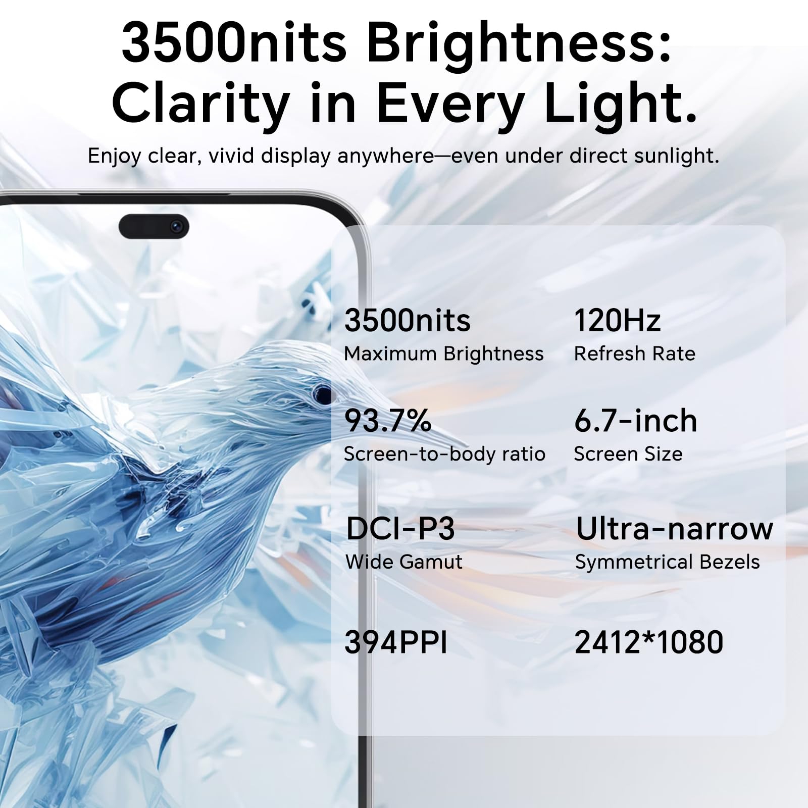 HONOR 400 Lite 5G Smartphone, 8GB 256GB, 5100mAh, MTK 7025-Ultra, Fotocamera AI da 108MP, 6,7" AMOLED Display 120Hz, IP64, Dual SIM, Android 15, Senza caricatore, Verde