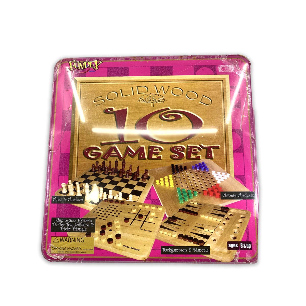 Fundex solid wood 10 games set