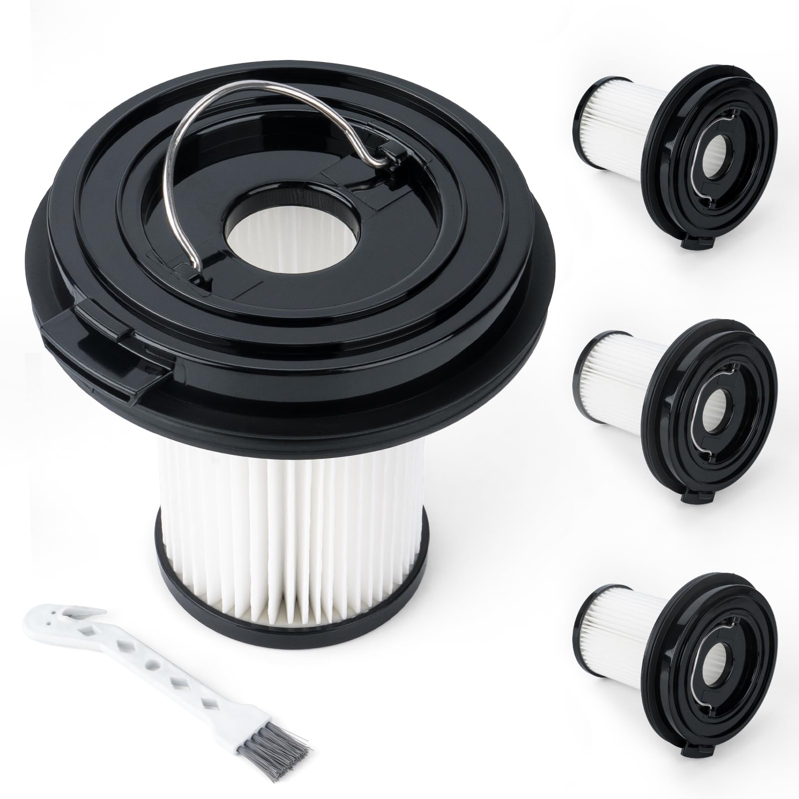 Leemone Filter Replacements for Bissell CleanView XR 200W / CleanView XR Pet 300W / Powerlifter Turbo Cordless Stick Vacuum Cleaner 3789, 3789U, 3789X, 3797, 3797V, 3797W, Part 1638010, 4 Pack