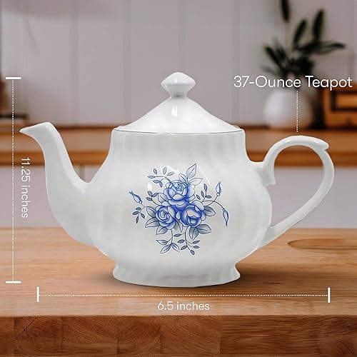 Miniatura 2 de Lynns Paradise Lucinda - Tetera de 37 onzas, juego de 2, morada resistente resistente a las astillas sin plomo ni cadmio apta para congelador a