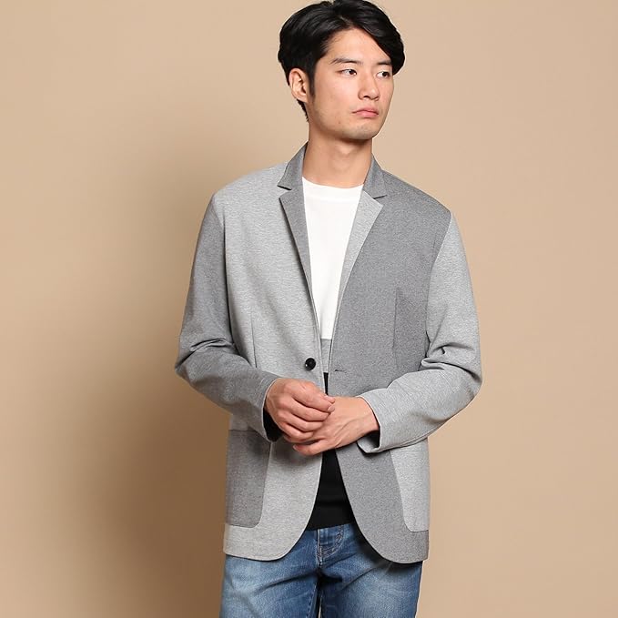 Amazon The Shop Tk Men ザ ショップ ティーケー メンズ ジャーディガン グレー 512 04 Ll コート ジャケット 通販