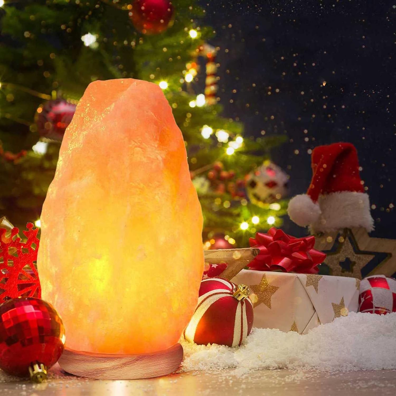Modern Table lamp 1-2KG Salt Lamp,Natural Pink Himalayan Crystal Lights, Home Décor Accessory, USB Powered Colorful Relax Rock Salt Lamp, Best Gift