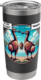 "Oh, That Was Today? Whoops" Funny Dodo Bird Bible Ark Stainless Steel Insulated Tumbler