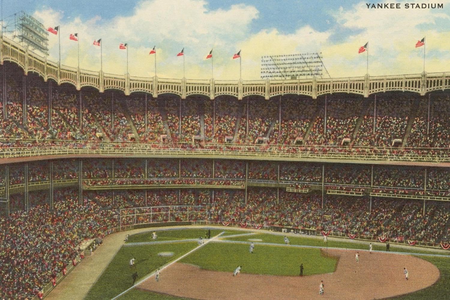 ART.COM Wall Art Print Yankee Stadium, New York, 36" x 24"