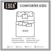 Vista 5 de ESCA Juego de edredón de cachemira beige tamaño Queen