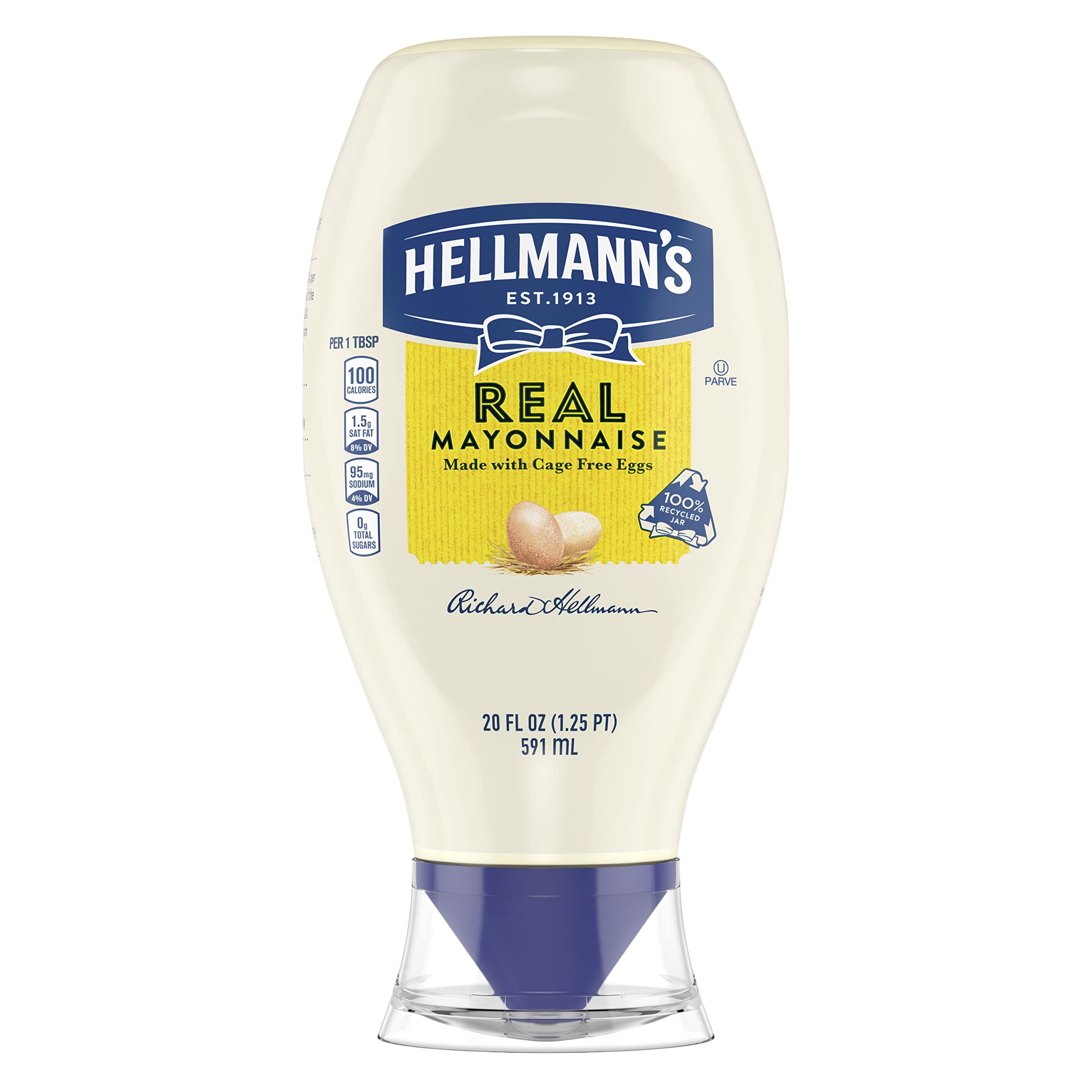 Hellmann's Real Mayonnaise For a Rich Creamy Condiment Real Mayo