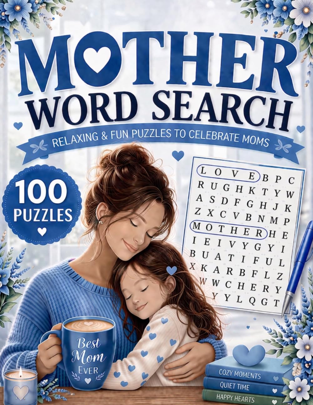 Mother Word Search: 100 Heartwarming & Relaxing Puzzles to Celebrate Love, Strength & Motherhood