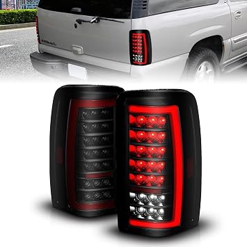 ANZO 00-06 Chevrolet Tahoe/GMC Yukon Full LED Taillights w/Lightbar Black Housing/Smoke Lens