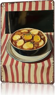 Funny Vintage Metal Sign Lancashire Hotpot Poster Wall Art for Home Living Room Office Bar Decor 8X12inch