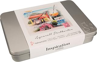 Hahnemühle INSPIRATION KIT CARTÃO POSTAL AQUARELA, 230 G/M2, 30 FLS, TEXT, Branco Natural
