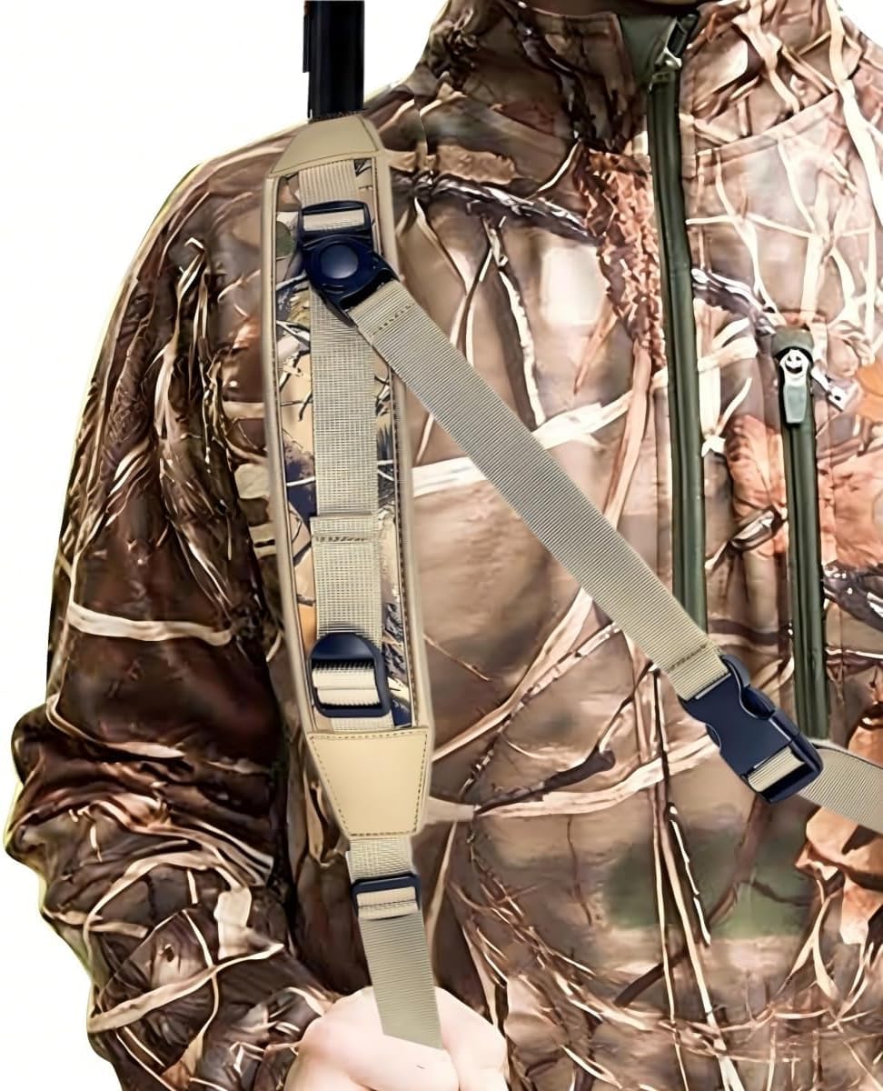 Stalker Sling - Premium Quality V2, Tactical Hands-Free with Removable Swivels, Quick Release & Crossbody Stabilizing Cord, Universal Model, Neoprene Padded Hunting Shoulder Strap
