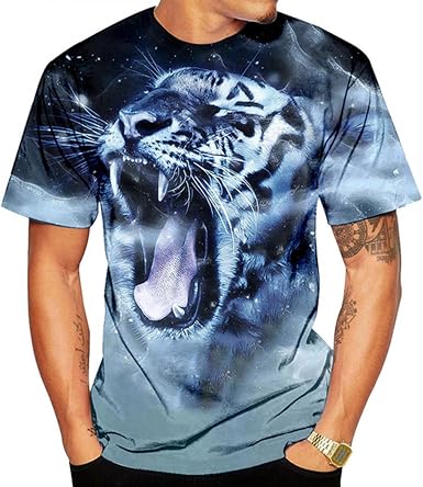 Mens Summer Graphic Tees Short Sleeve 