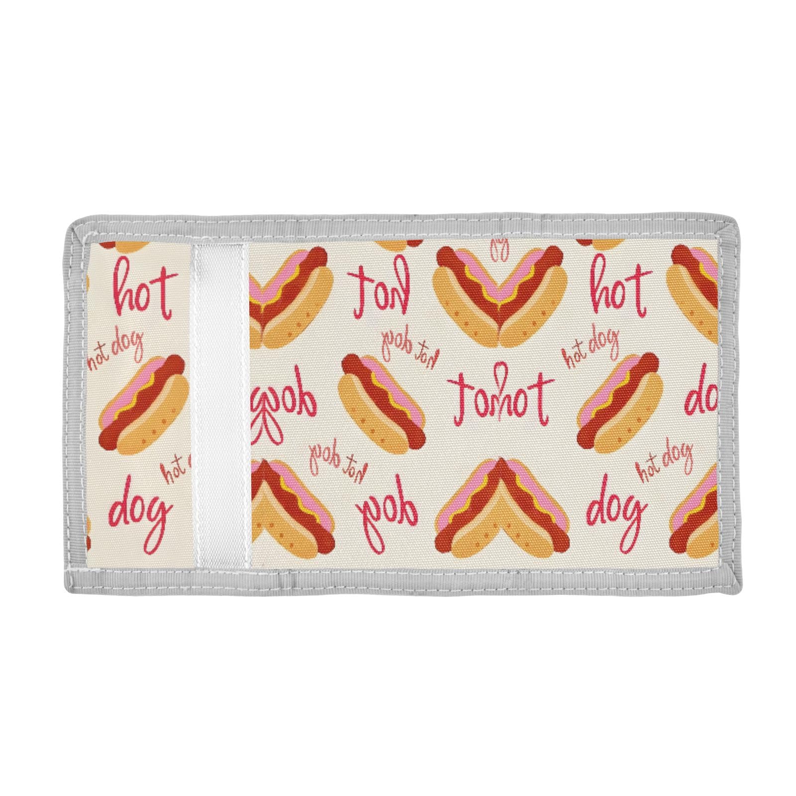 ALAZA Kids Wallets for Boys Girls Toddler Trifold Wallet Children Small Hot Dog Cute Cartoon with Zipper Coin Pocket