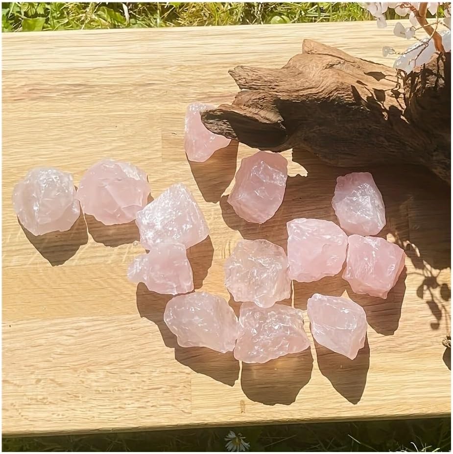 ローズクォーツ原石 約2.4kg 200g 2-4cm ローズクォーツ原石、水晶原石 2.4Kg ローズクォーツ 原石