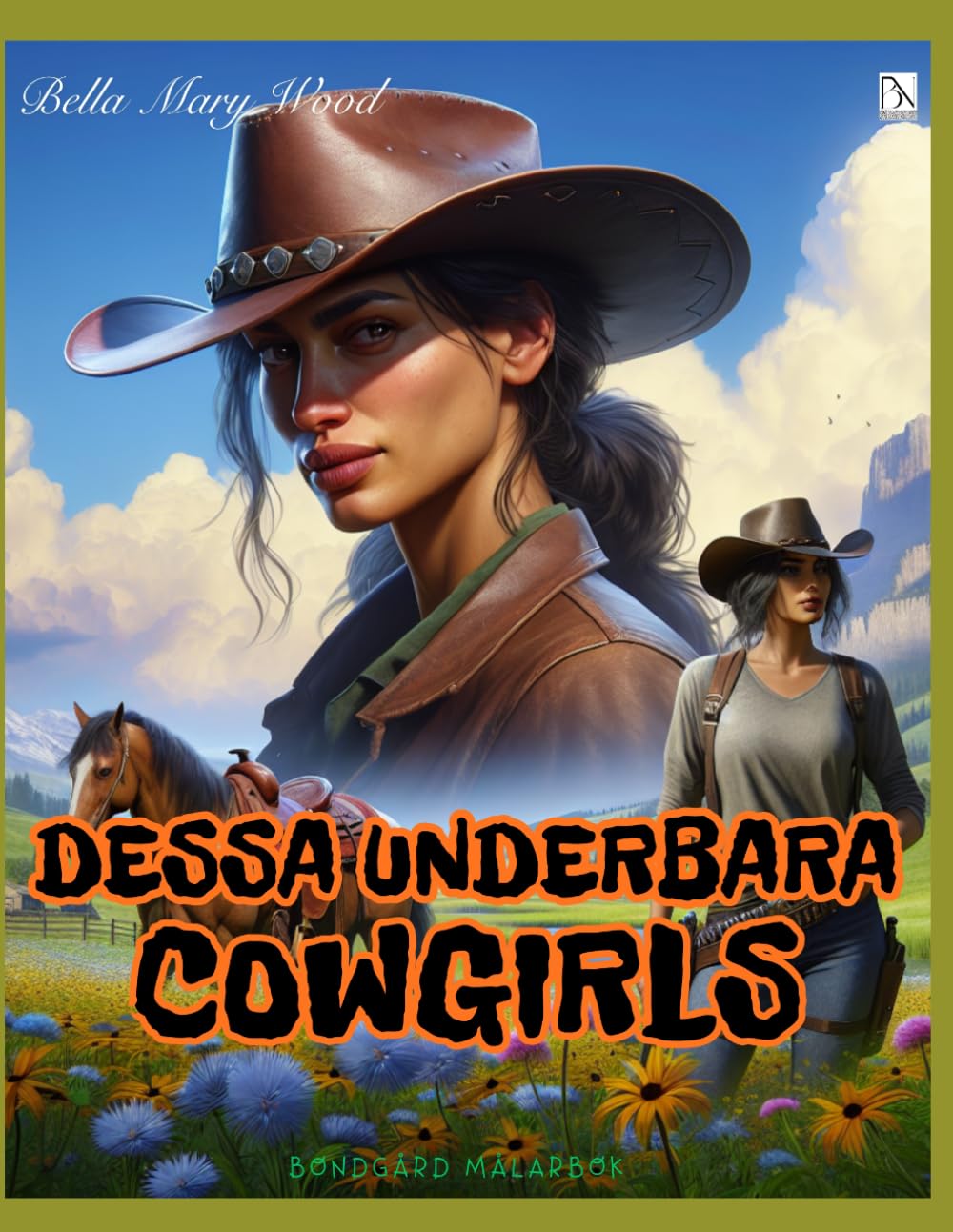 Dessa underbara COWGIRLS bondgård målarbok: bönder bok