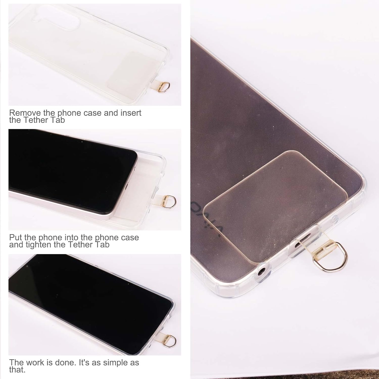 Phone Adjustable lanyard for phone, LONG and SHOT-BLACK - Image 5