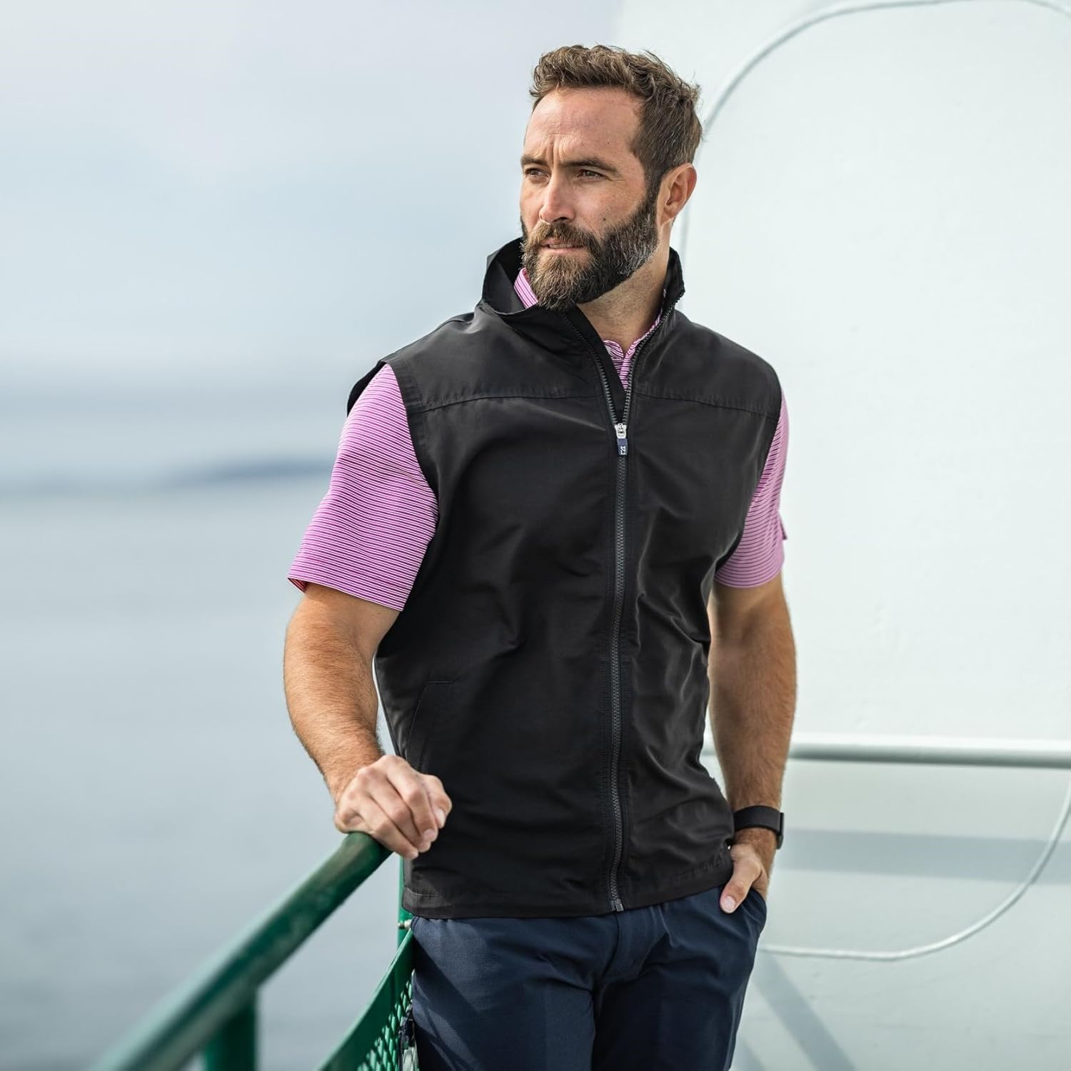 Cutter & Buck mens Charter Eco Recycled Mens Full-zip Vest - Image 6