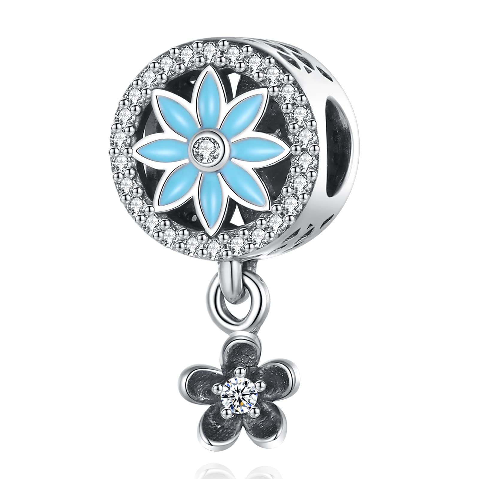 Vito 925 Sterling Silver Cross Charms Bead for Women, Vintage European Religion God Beads for European Bracelets Diy Jewelry Gift