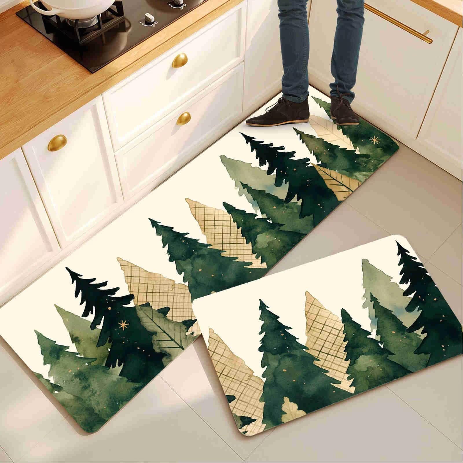 Alfombra de cocina para piso antideslizante y superabsorbente 1