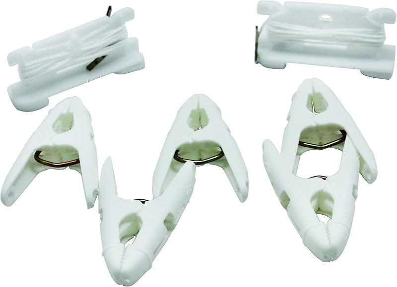 Schoolsource - 33032 Ceiling Hanger Grip Clips, Pack of 10 - 069360,White