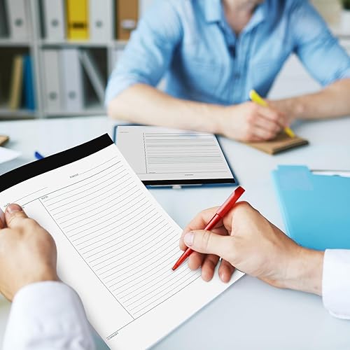 Miniatura 5 de PerKoop 180 hojas, 4 blocs de notas de escritura, bloc de notas de 8.5 x 11 pulgadas, cuadernos de papel con rayas blancas para oficina, escuela,