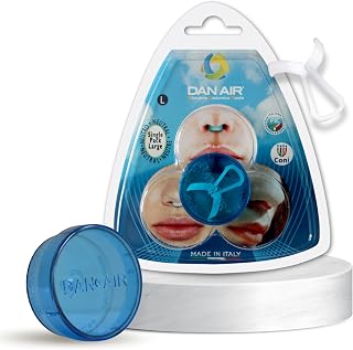Dilatador Nasal Antironquido, Dispositivo Anti Ronquidos para una Mejor Respiración y para el Deporte - Probado por el Comité Olímpico Italiano - Made in Italy - 1 LARGE