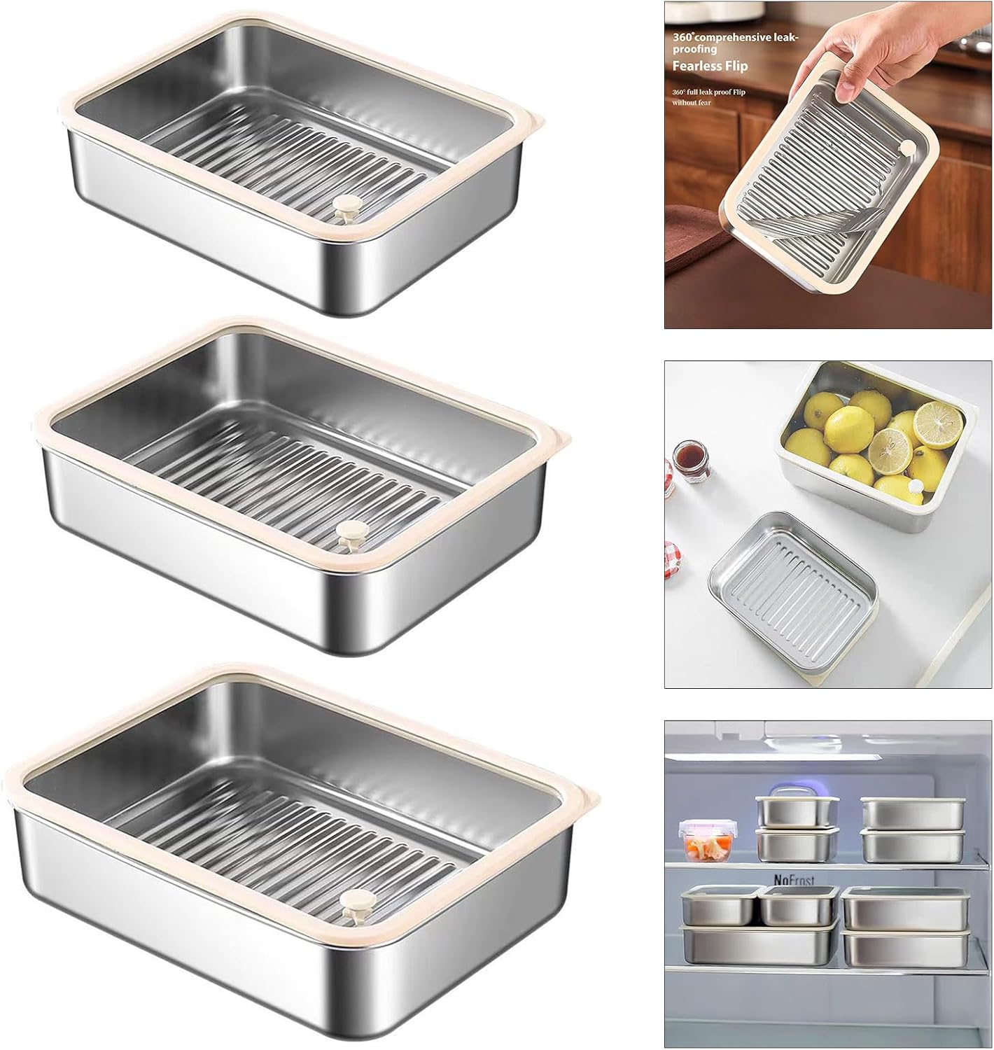 ステンレス鋼食品保管コンテナ広々としたインテリアベントスボックス学生向けの大きな絶縁ランチホルダー