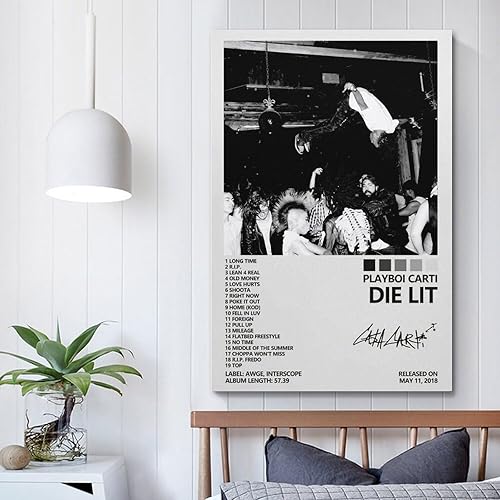Miniatura 5 de OrdaLi Póster de Playboi Carti troquelado con tapa de álbum de Carti de Playboi Carti, póster de lienzo para pared, decoración de sala de estar,