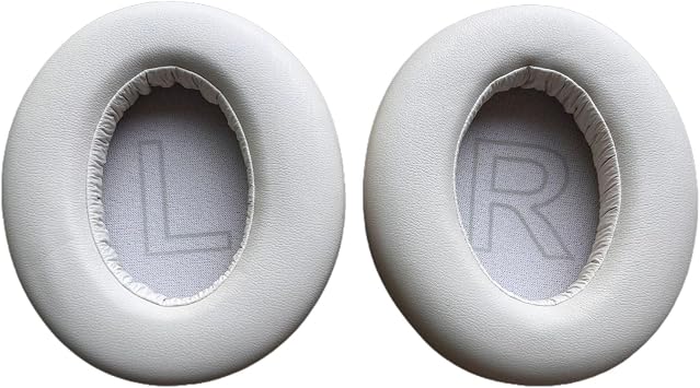 Replacement Ear Pads for Anker Soundcore Life 2 Not Compatible with Life 2 Neo/Q20/Q20+/Q20I/Q20BT Headphones Replacement Pads with Softer Faux Leather Noise Isolation Foam Beige