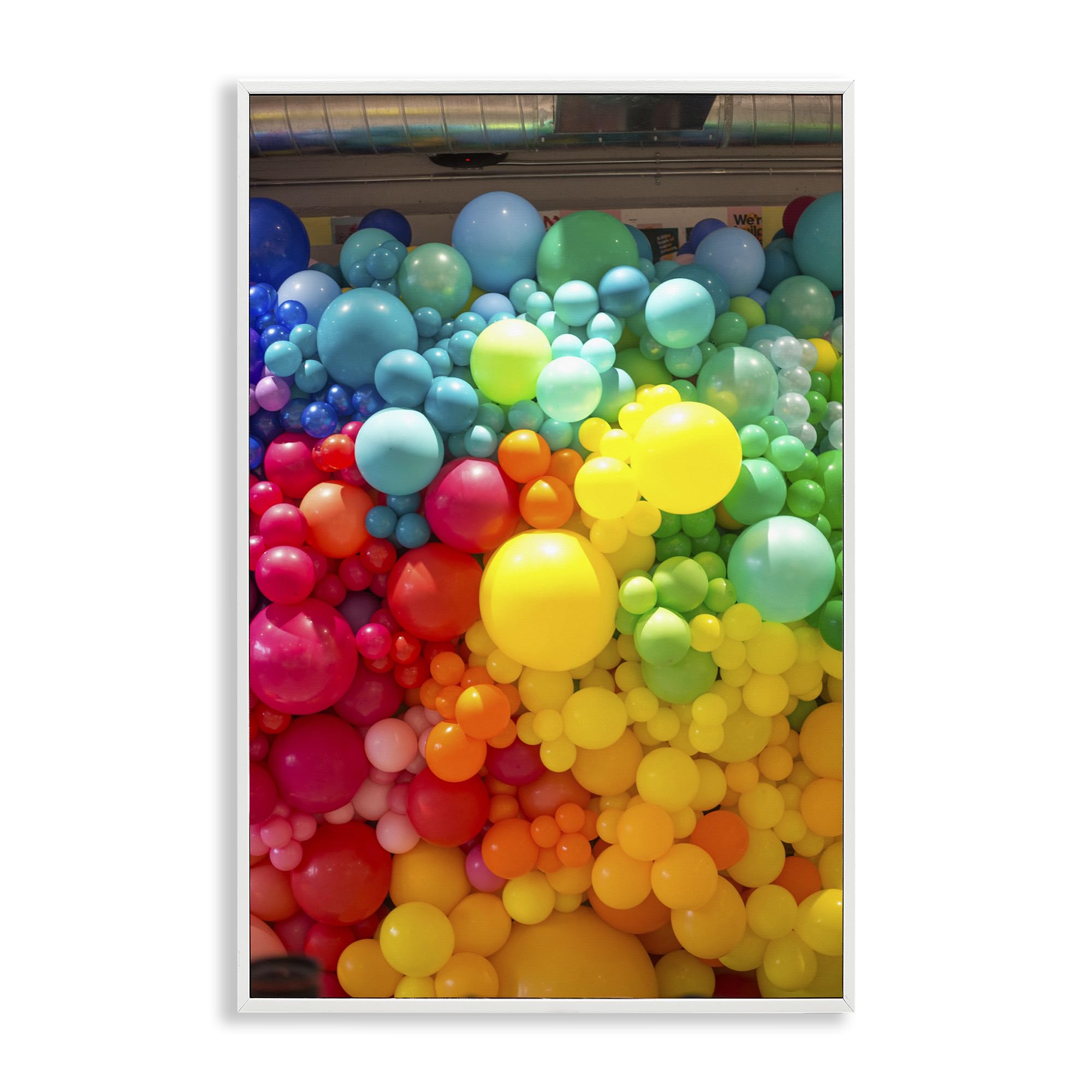 Colorful Balloons Celebration, 16 x 24 Inch Framed Giclée Print