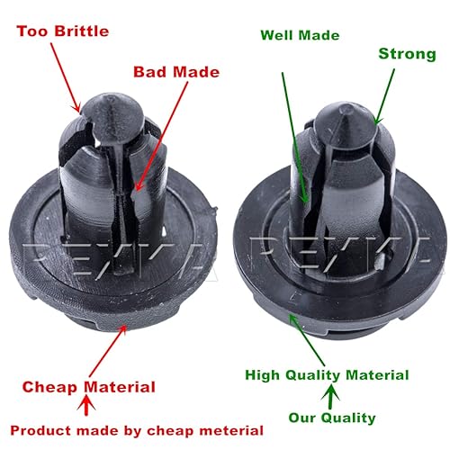 Miniatura 7 de Rexka 40 piezas de 0.394 in de agujero para parachoques de motor para guardabarros y rejillas compatibles con Subaru 909140007 Baja Forester Impreza