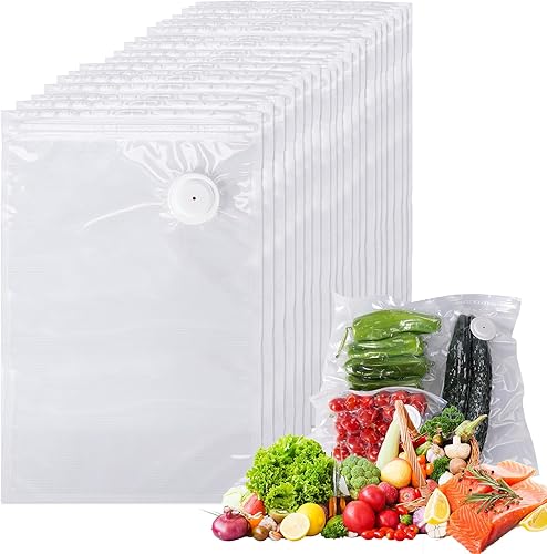 Bolsas selladoras al vacío -20 piezas, adecuadas para sellador al vacío de mano