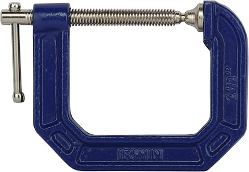 Miniatura 2 de IRWIN Herramientas Abrazadera C de agarre rápido, 2-12 pulgadas, profundidad de garganta de 2-12 pulgadas (2025103)