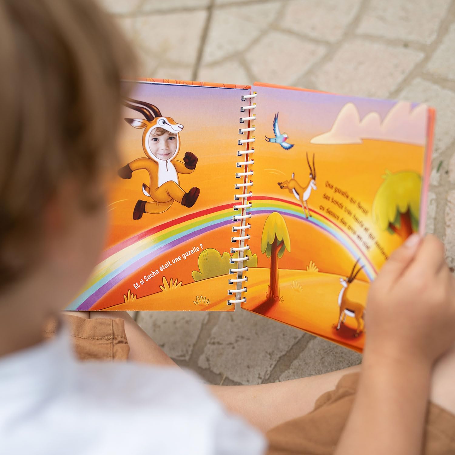 Livre personnalisé pour Enfant avec prénom et Photo | en Route pour la Savane | Cadeau Original