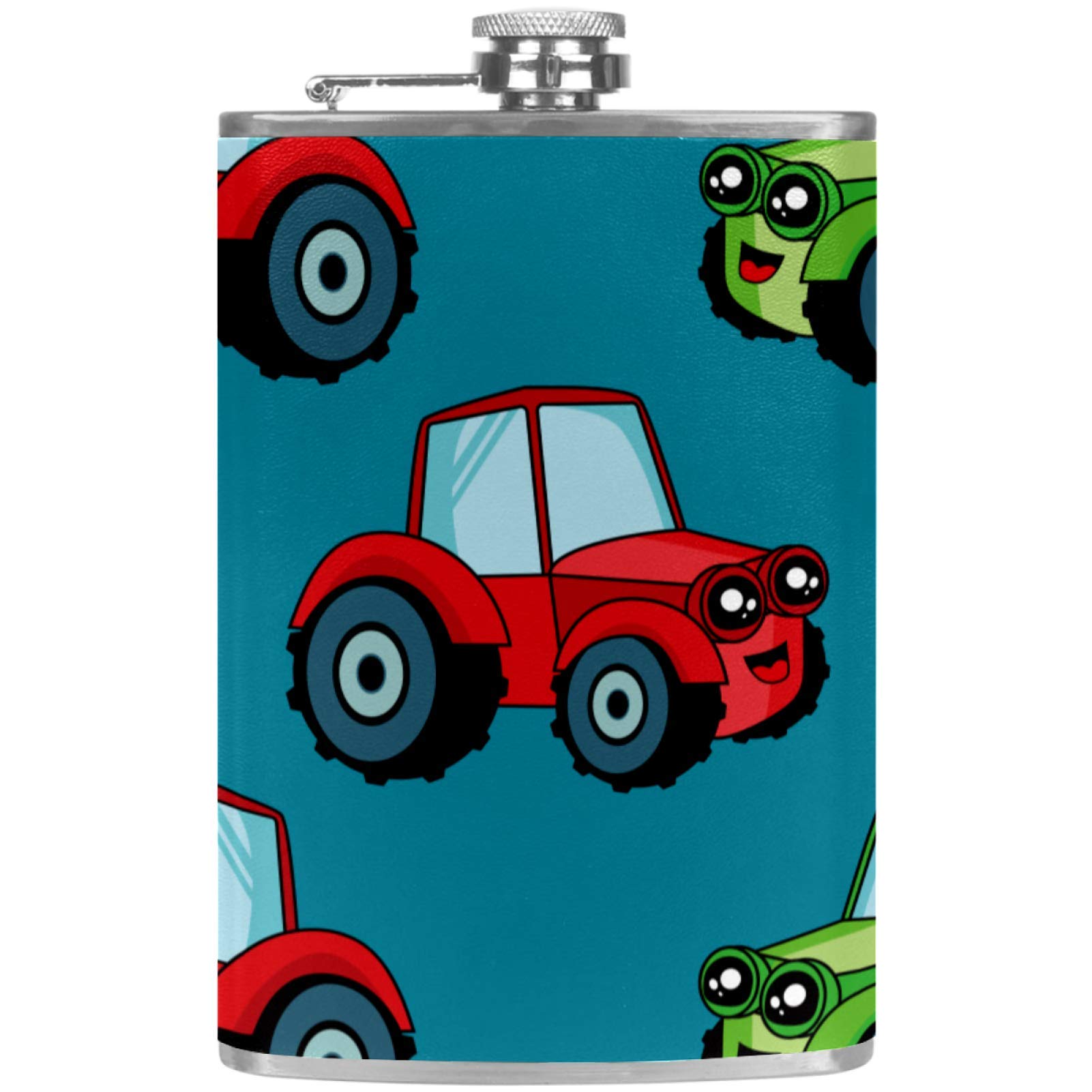 Flasque à whisky motif voiture, idée cadeau avec entonnoir de poche