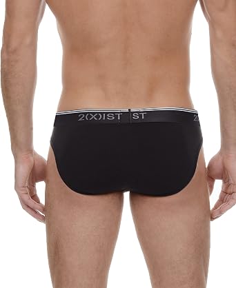 2(X)IST Men's Cotton Stretch No Show Brief 3-Pack