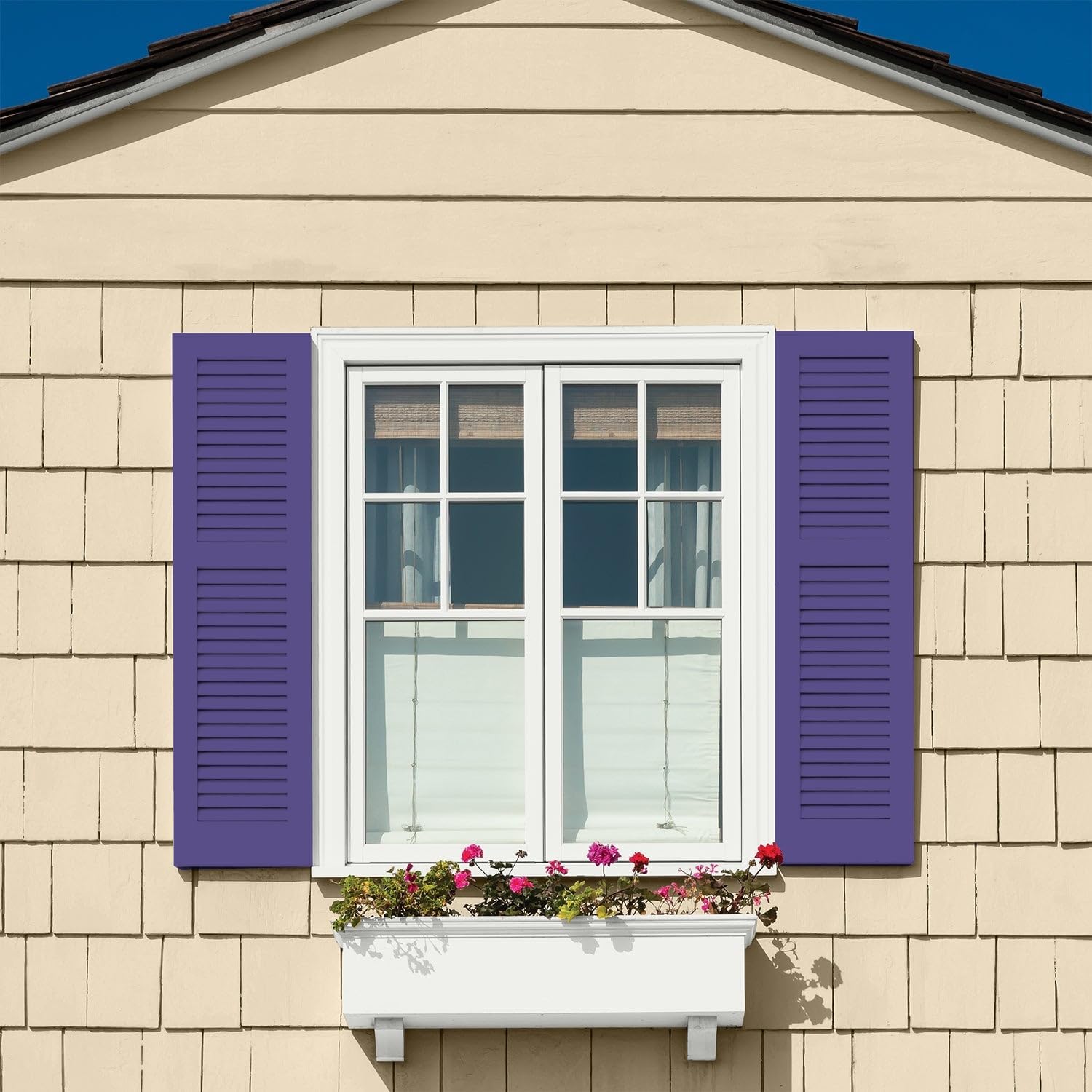 Glidden Total Exterior Paint & Primer All-in-One, Eggplant/Purple, Satin, 1 Gallon