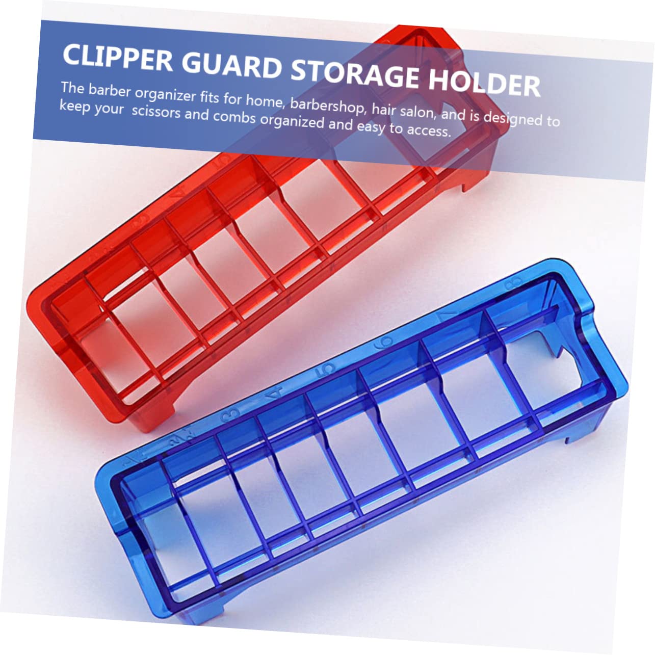 3pcs Barber Tool Storage Box Clipper Guard Holder Guide Comb Organizer