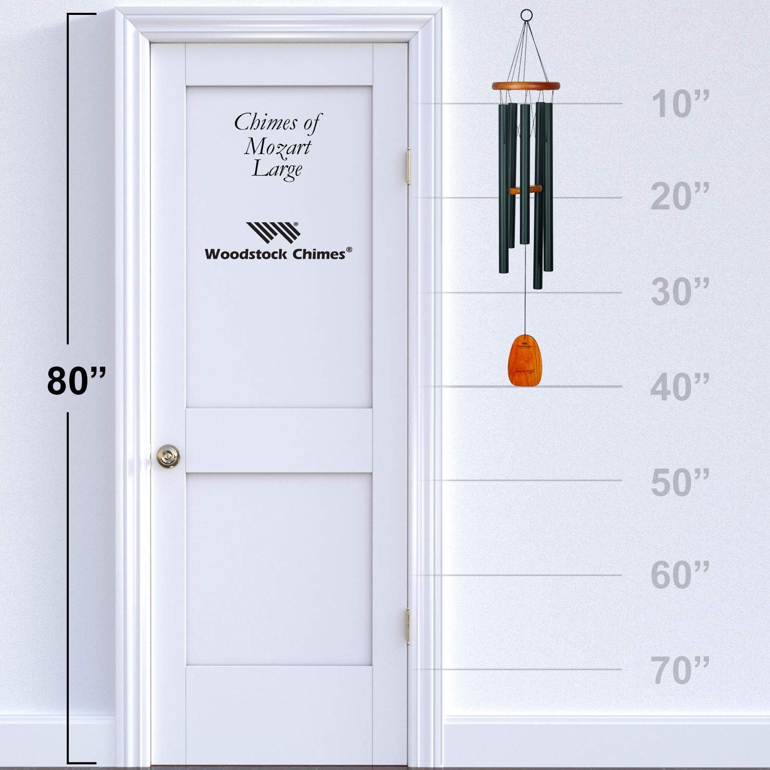 Woodstock Chimes Signature Collection, Chimes of Mozart, Large (40'') Wind Chimes for Outdoor, Patio, Home or Garden Décor (MGL)