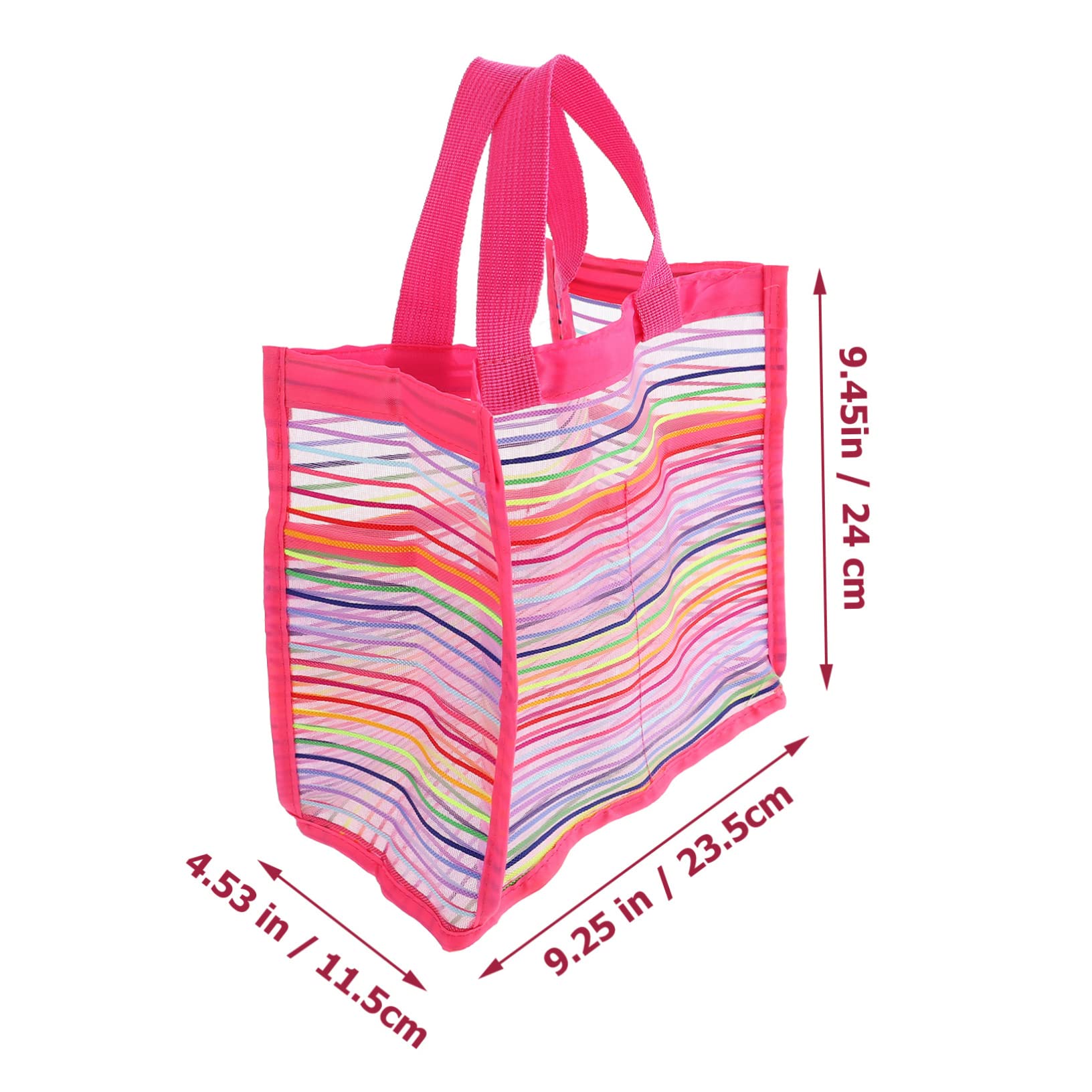 Abaodam Sturdy Mesh and Girls Beach Mesh Bag Portable Swimming Bag for College Dorms Swimmers