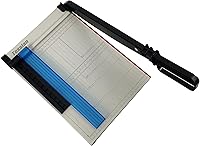 Vista 7 de (R) Cortador de papel tamaño carta, 12 pulgadas de longitud de corte, 12 hojas de capacidad, cortador de fotos de papel guillotina con abrazadera