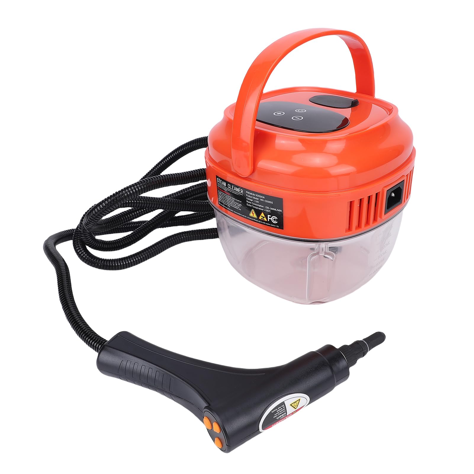 Odkurzacz parowy o mocy 1800 W Wysokotemperaturowa maszyna do czyszczenia parą ze zbiornikiem o pojemności 1700 ml Wielofunkcyjne Szybkie nagrzewanie Regulowane ustawienia (EU Plug 220V)