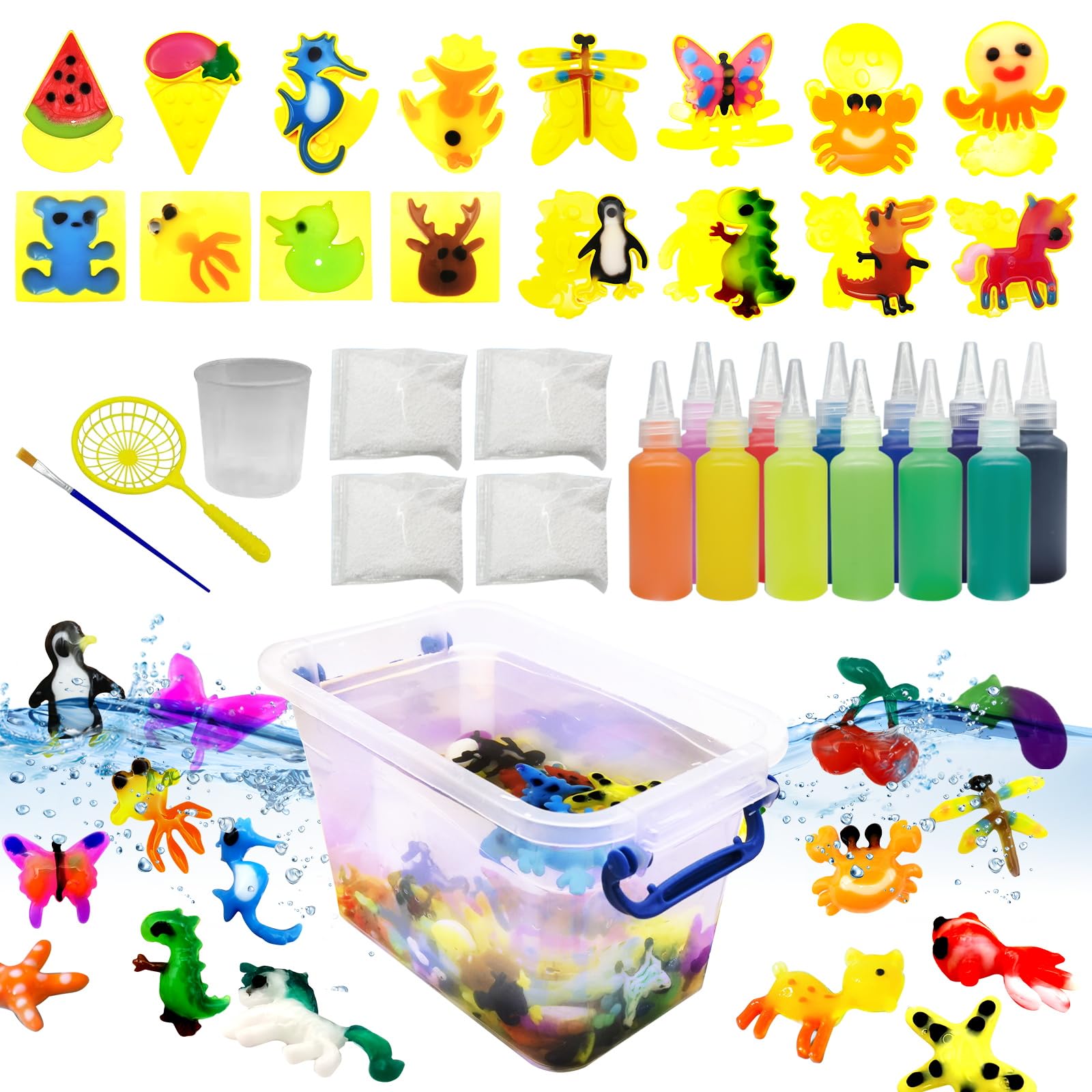 Magic Water Elf Toy Kit,Magic Gel Water Pets,Aqua Fairy Water